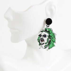 Beetlejuice Character Dangle Earrings - Fun & Unique!